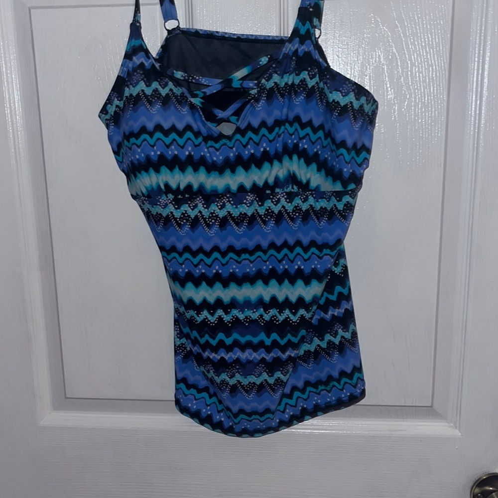 Chaps two piece bathing suit